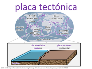 placa tectónica visual