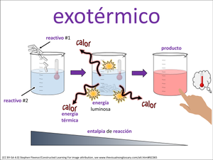 exotérmico visual